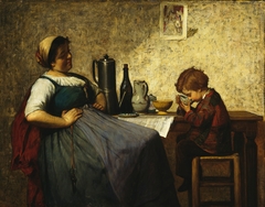 Maternal Joy by Adolf von Becker