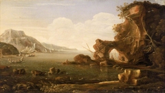 Mediterranean Coast Scene by Anonymous