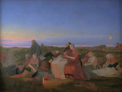 Midsummer's Eve. Sick People Asleep upon the Grave of St. Helena at Tisvilde by Jørgen Sonne