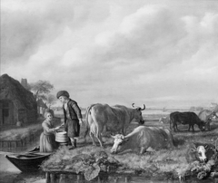 Milking Scene by Jan Victors