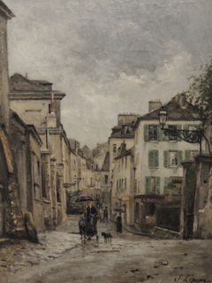 Montmartre. La rue Norvins by Stanislas Lépine