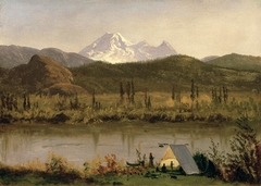 Mount Baker, Washington, from the Frazier River by Albert Bierstadt