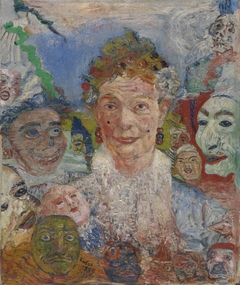 Old Lady with Masks by James Ensor