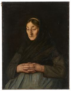 Old Woman ("Alsatian Peasant Woman in Prayer") by Gustave Stoskopf