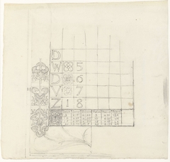 Ontwerp voor een kalender by Gerrit Willem Dijsselhof