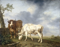 Oxen in the Meadow by Jan Kobell II