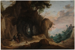 Paisaje con un ermitaño by David Teniers the Younger