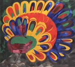 Paon à la lumière du soleil by Natalia Goncharova