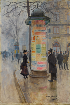 Parisian Street Scene by Jean Béraud