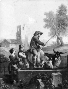 Peasants at a Well by Paolo Monaldi