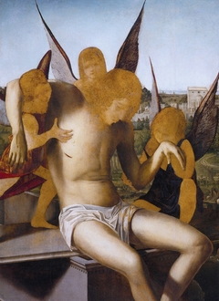 Pietà with three angels by Antonello da Messina