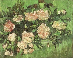 Still Life - Pink Roses by Vincent van Gogh