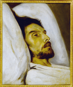 Portrait d'homme sur son lit de mort, autrefois dit Armand Carrel by Paul Delaroche