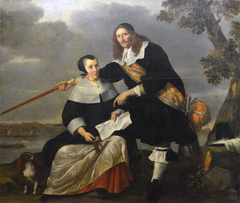 Portrait de Hendryck Henck et de sa femme Catharina Browers by Nicolaes de Helt Stockade