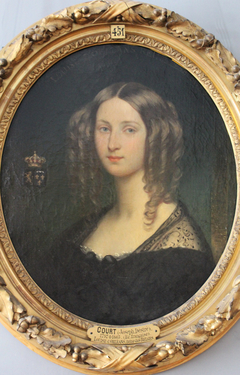 Portrait de la princesse Louise d'Orléans, reine des belges by Joseph-Désiré Court