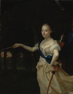 Portrait of a Lady as the Goddess Diana by Godfried Schalcken