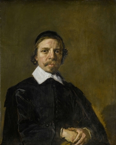 Portrait of a Man, possibly a Preacher by Frans Hals