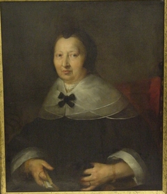 Portrait of a woman, possibly Marigje van Nuyssenburgh by Bernardus Zwaerdecroon