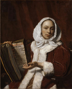 Portrait of a Woman with a Book by Bartholomeus van der Helst