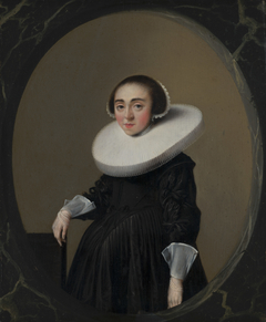 Portrait of Anna Hooftman (1613-after 1645) by Hendrik Gerritsz Pot