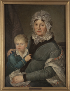 Portrait of Eleonora Morawska née Szteyn with her grandson /?/ by nieznany malarz polski