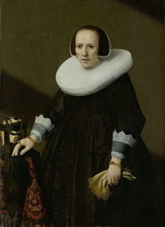 Portrait of Geertruyd Reael, Wife of Philips Denijs by Huygh Pietersz Voskuyl