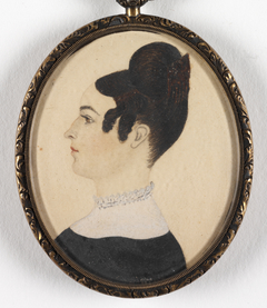 Portrait of Miss Coffin (?) of Warren, RI by Unknown Artist