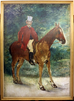 Portrait of Mr. Arnaud on Horseback by Edouard Manet