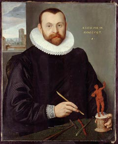 Portrait of the goldsmith Christoph Jamnitzer by Lorenz Strauch