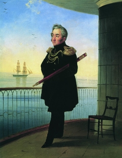 Portrait of vice admiral M.P. Lazarev by Ivan Aivazovsky