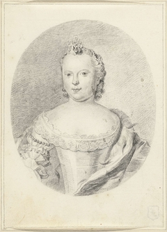 Portret van Carolina, prinses van Oranje-Nassau by Hendrik Pothoven