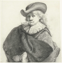 Portret van Rembrandt by Moses ter Borch