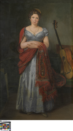 Portret van Sylvie de la Rue by Joseph Denis Odevaere