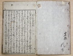 Printed Book of the Text for A Long Tale for an Autumn Night (Aki no yonaga monogatari) by Anonymous