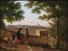 Prospect from Monte Aventino by Christoffer Wilhelm Eckersberg