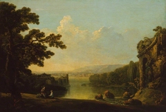 River Scene with Ruins by Nicholas Thomas Dall