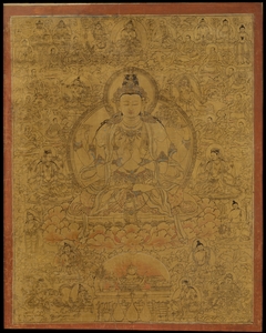 Sadaksari-Lokeshvara Surrounded by Manifestations and Monks by Anonymous