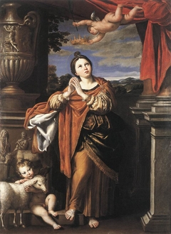 Saint Agnes by Domenichino