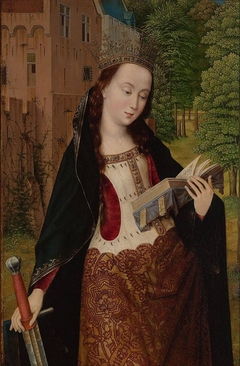 Saint Catherine by Master of the Embroidered Foliage