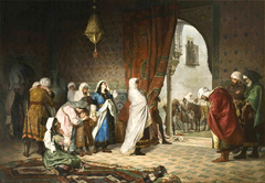 Salida de la familia de Boabdil de la Alhambra by Manuel Gómez-Moreno González