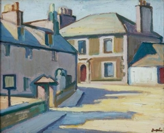 Samuel John Peploe - Kirkcudbright, Street Corner - ABDAG010720 by Samuel Peploe