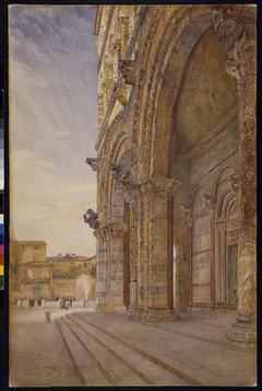 San Martino , Lucca , Italy  - The West Front by Henry Roderick Newman