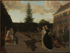 Scene in a Formal Garden by Ludolf Leendertsz de Jongh