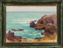 Sea with white waves by Władysław Ślewiński