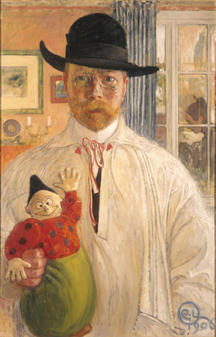 Self-portrait by Carl Larsson