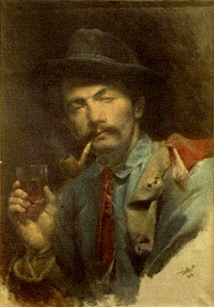 self portrait by Hüseyin Avni Lifij