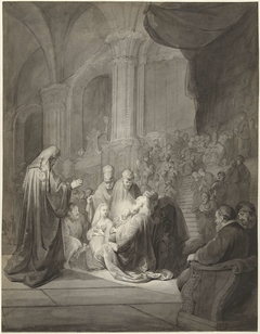 Simeon in de tempel by Aert Schouman