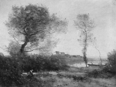 Souvenir of the Banks of the Saône by Jean-Baptiste-Camille Corot