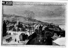 Stadsgezicht in de winter by Joos de Momper