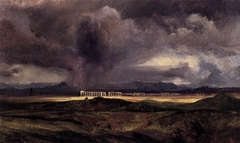 Stormy Weather over the Roman Campagna by Carl Blechen